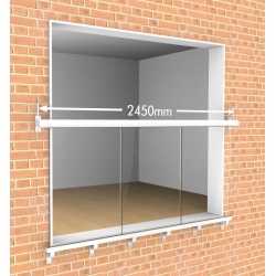 2180mm wide Juliet Balcony (Suitable for an opening width of up to 1920mm)