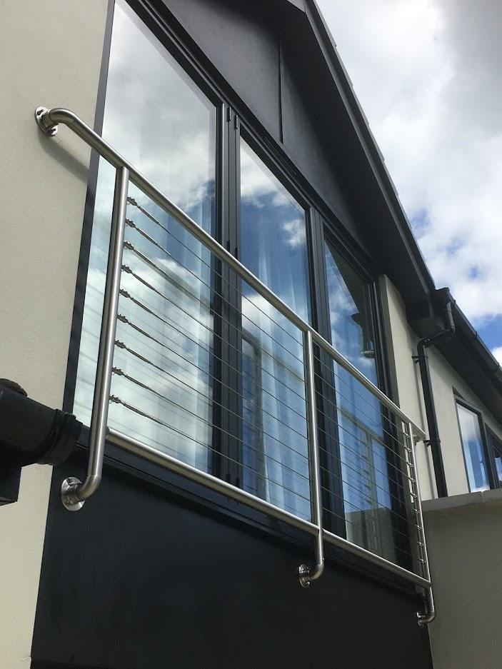 Wired juliet balcony with stainless frames